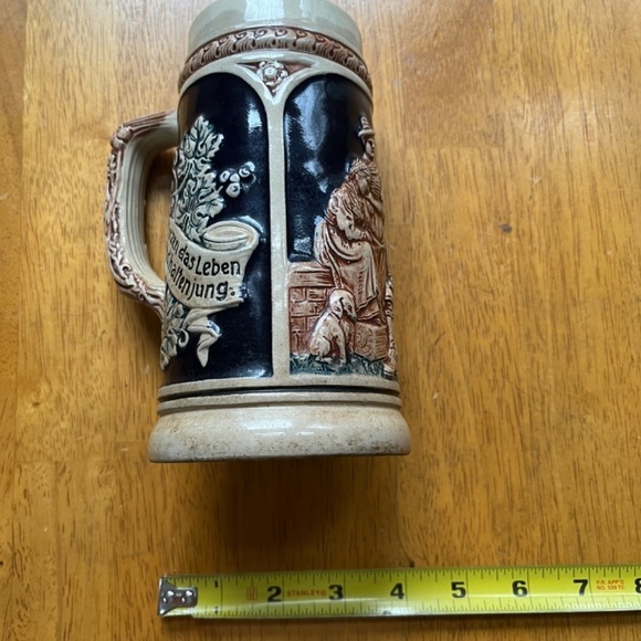 Vintage Ceramic Beer Stein Mug Germany Home Collection Trinken Lieben Barware - Picture 6 of 11